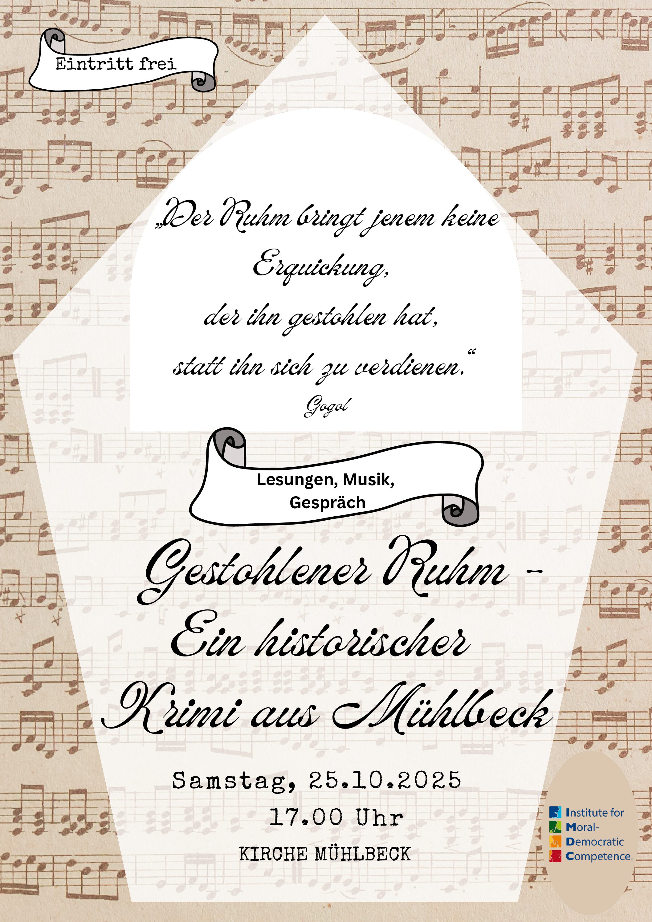 Gestoh­le­ner Ruhm – Ein his­to­ri­scher Kri­mi aus Mühl­beck“