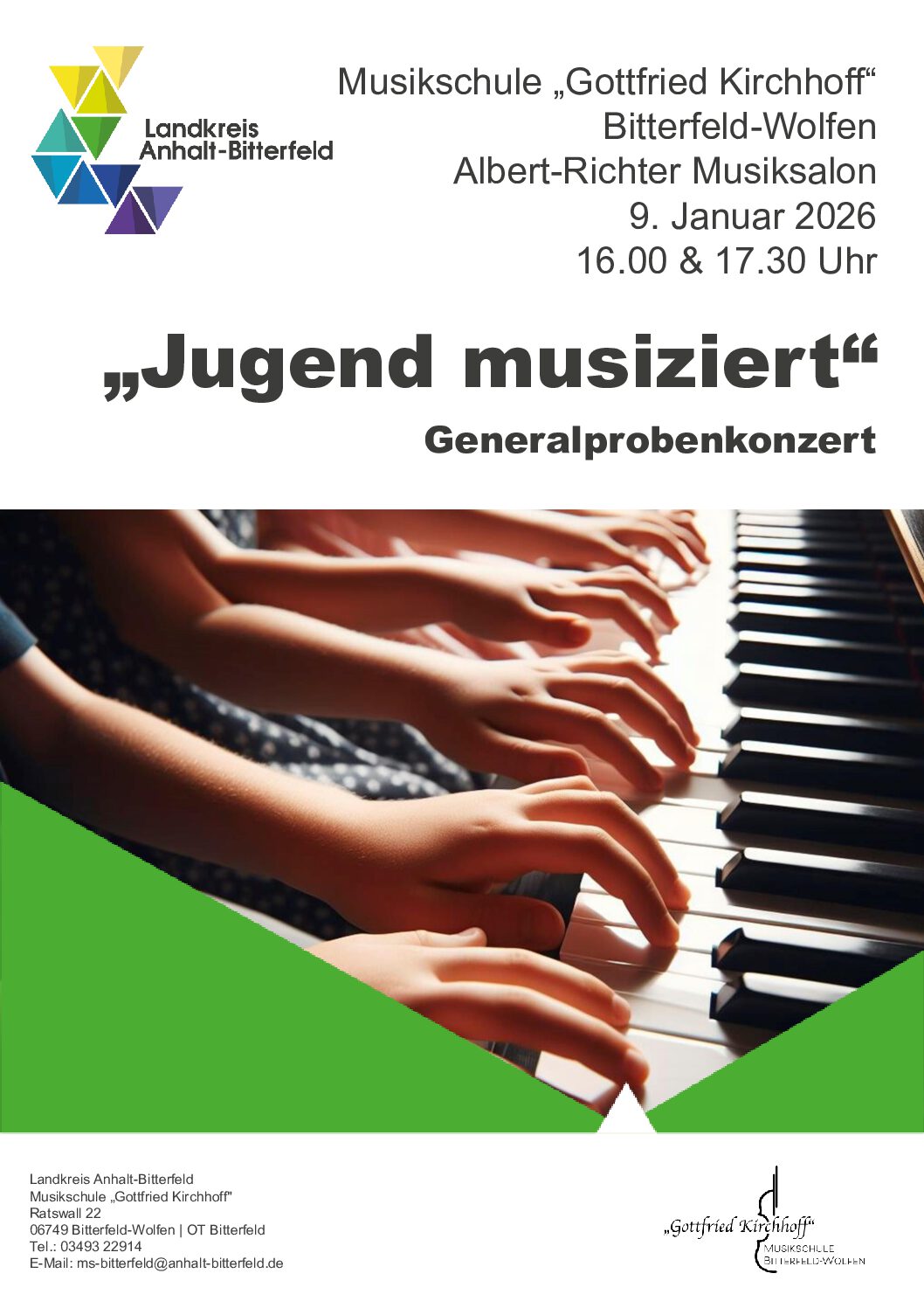 Generalprobenkonzert „Jugend-Musiziert“