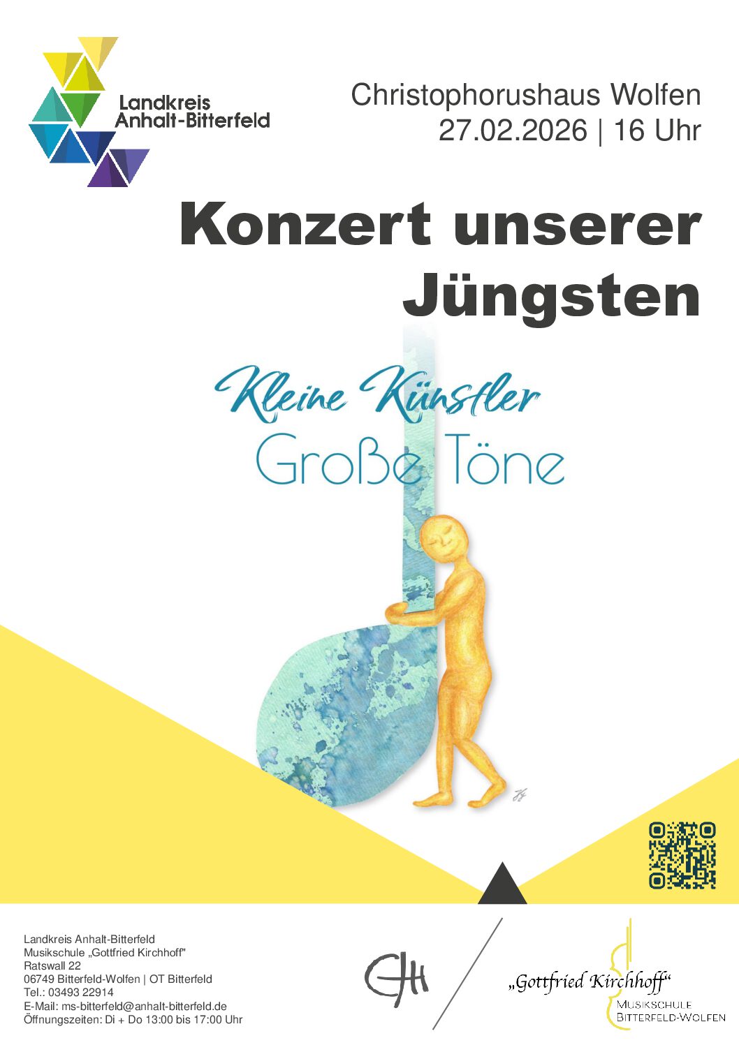 Klei­ne Künst­ler-Gro­ße Töne-Kon­zert